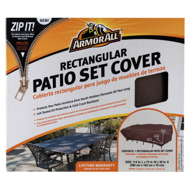 Chef Master 07804AA Armor All™ Patio Set Cover 114" X 72" X 30" Rectangular