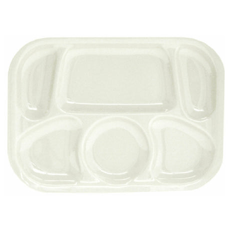 Thunder Group ML803W Compartment Tray 13" X 9-1/2" 6 Compartments