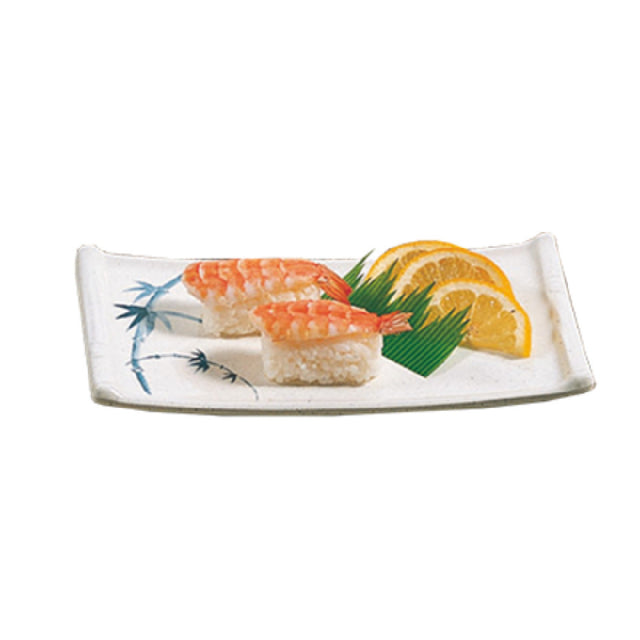 Thunder Group 0011BB Sashimi Platter 8-1/2" X 4-3/4" Break-resistant