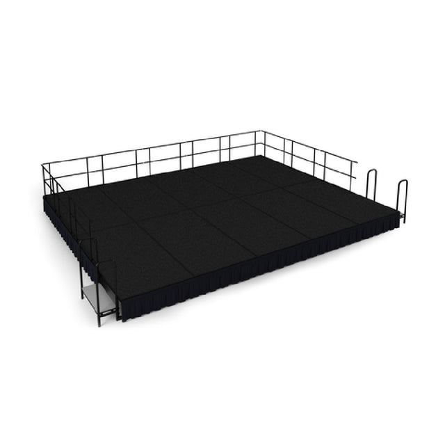 National Public Seating SG481610 NPS® Stage Group 192"W X 240"D X 16"H 200+ Lbs. Per Sq. Ft. Load Capacity