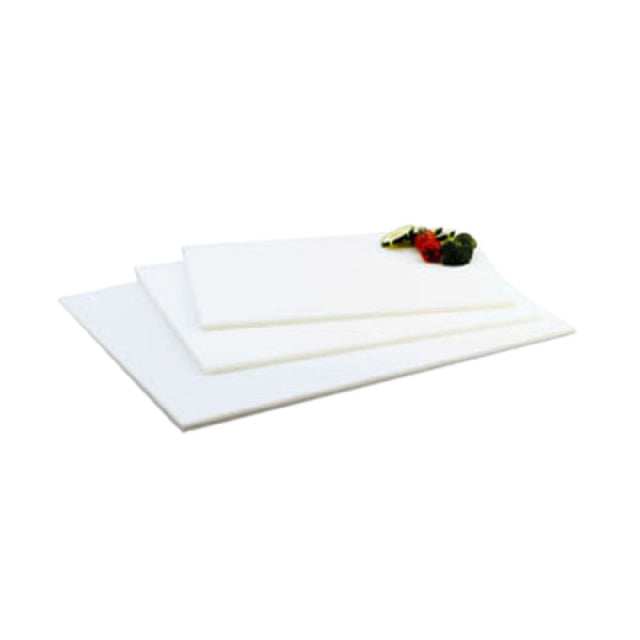 Vollrath 5200000 Cutting Board White 12"W X 18"D X 1/2" Thick (30.5 X 45.7 X 12.7mm)