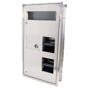 Franklin Machine Products 141-2081 Bobrick® Dual-Sided Seat Cover And Toilet Tissue Dispenser Sanitary Napkin Disposal