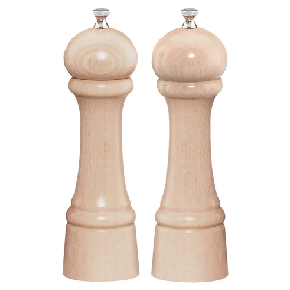 Chef Specialties 08202 8" High Professional Series Windsor Salt Mill / Pepper Mill Set - Thumbnail 5