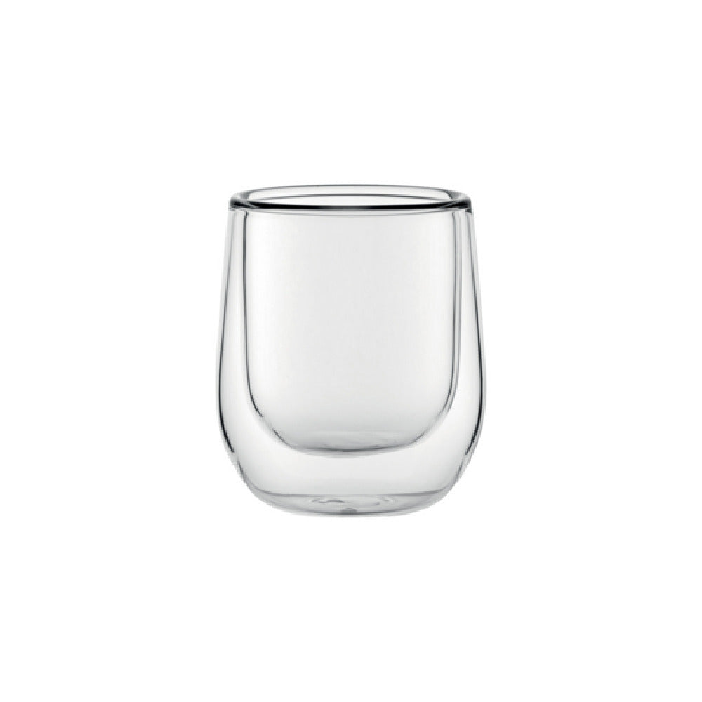 Steelite UR90041 Double Wall Espresso 3.0 Oz (H 2-5/8" M 2-1/4" T 2-1/8" B 1-7/8") Soda Lime
