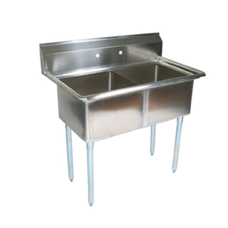 John Boos E2S8-18-12 E-Series Sink 2-compartment 41"W X 23-1/2"D X 43-3/4"H Overall Size