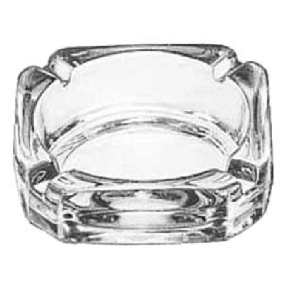 Libbey 5143 Ash Tray 3-3/4" Square Clear Glass (36 Each Per Case)