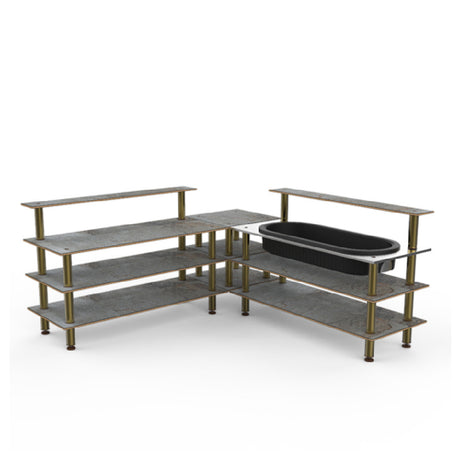 Steelite MGCMLB01GBXF Mogogo Buffet Solutions Modular Cooling Corner Station 3-tier