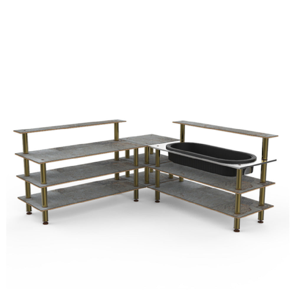 Steelite MGCMLB01GBXF Mogogo Buffet Solutions Modular Cooling Corner Station 3-tier