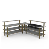 Steelite MGCMLB01GBXF Mogogo Buffet Solutions Modular Cooling Corner Station 3-tier