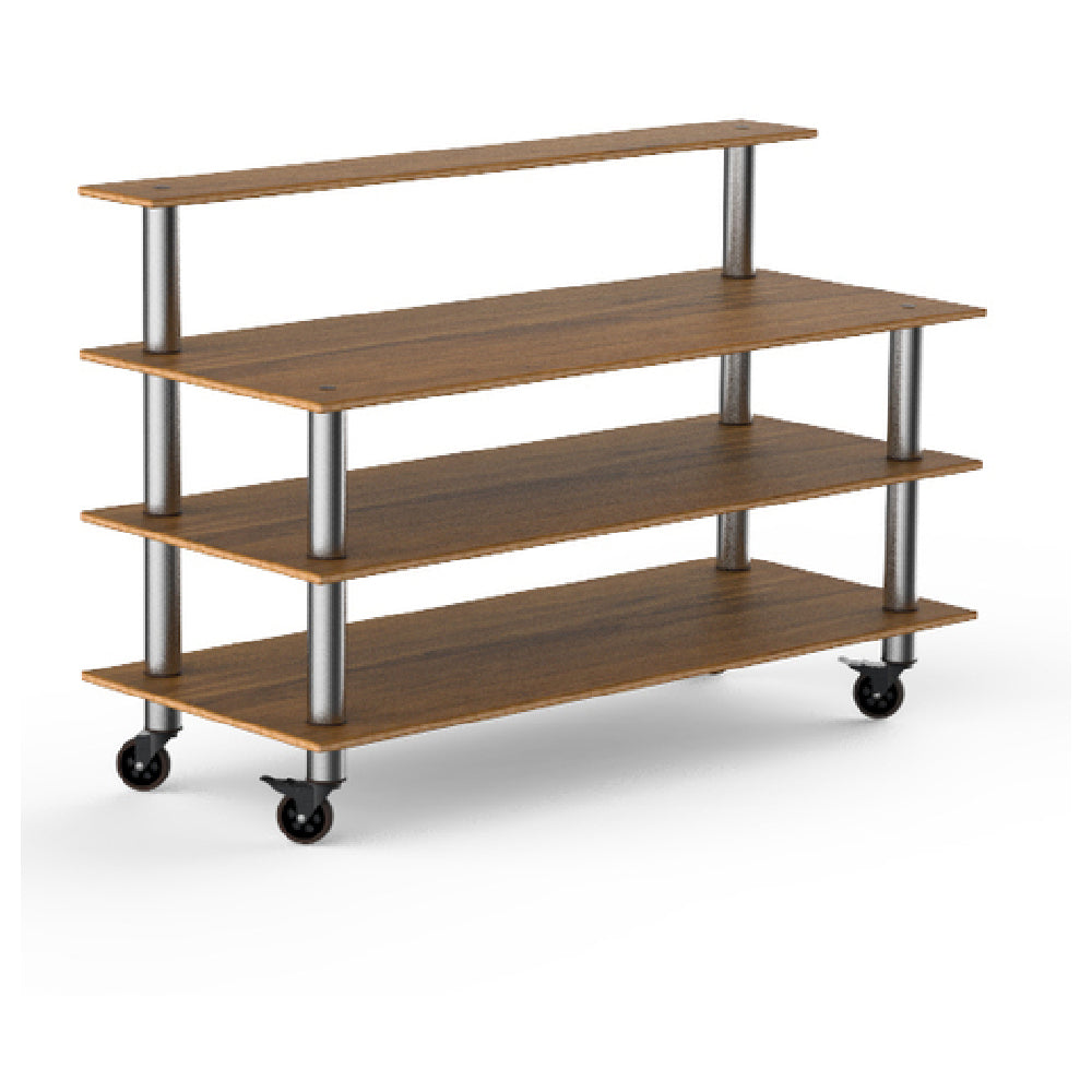 Steelite MGCMLB13BSXW Mogogo Buffet Solutions Modular Classic Plus 3-tier 71" X 29-1/2" X 47"H