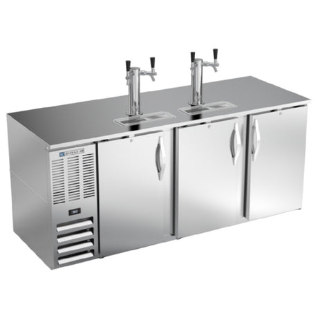 Beverage Air DD78HC-S - Draft Beer Cooler, 78"W X 30-3/8"D X 49-5/16"H, 26.131 Cu. Ft.