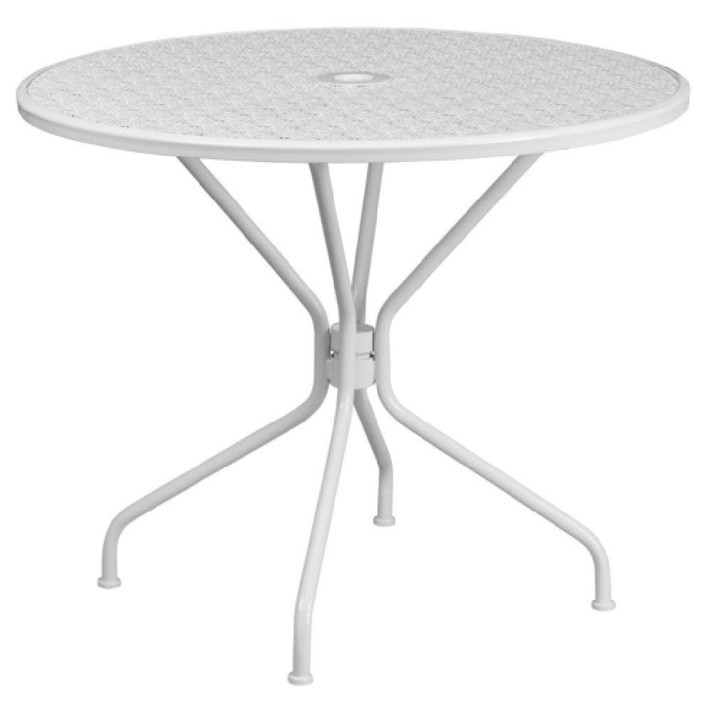 Flash Furniture CO-7-WH-GG Patio Table 35-1/4" Dia. X 28-3/4"H Round