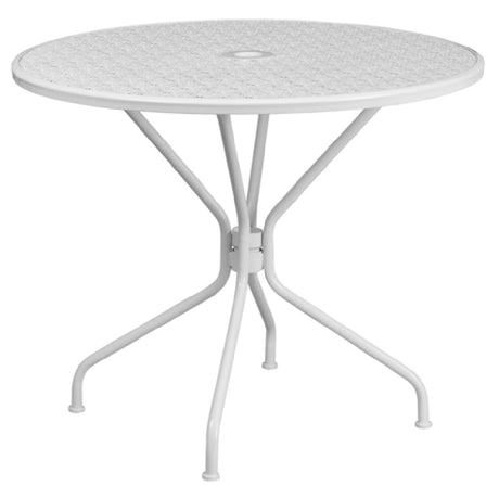 Flash Furniture CO-7-WH-GG Patio Table 35-1/4" Dia. X 28-3/4"H Round