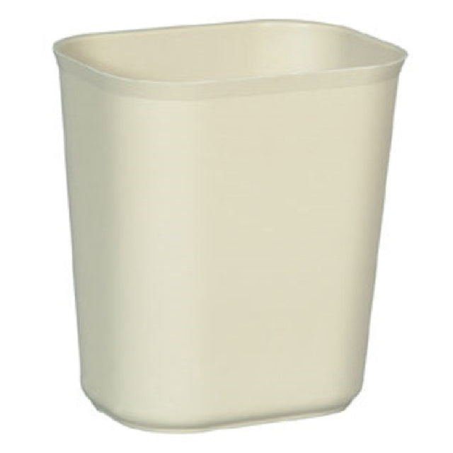 Rubbermaid FG254100BEIG - Waste Basket, 14 Quart, 11-1/8"W X 8-1/4"D X 12-1/4"H