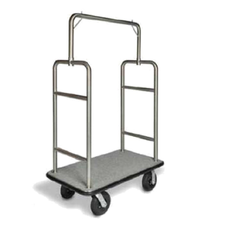 Central Specialties 2599BK-010-GRY Bellman's Cart 44"W X 24"D X 72"H Square Top Style