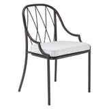 Emuamericas Llc 1200 Como Stacking Side Chair Indoor/outdoor Steel Wire Diamond Pattern Back