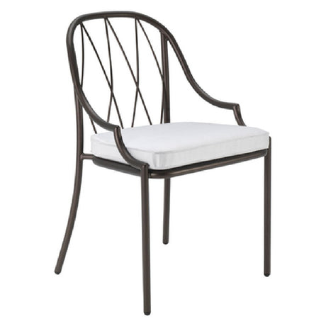 Emuamericas Llc E1200-41 Como Stacking Side Chair Indoor/outdoor Steel Wire Diamond Pattern Back