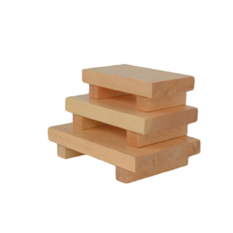 Thunder Group WSPW001 Sushi Plate 8-1/2" X 4-3/4" X 2-1/4" Wood (6 Each Minimum Order)