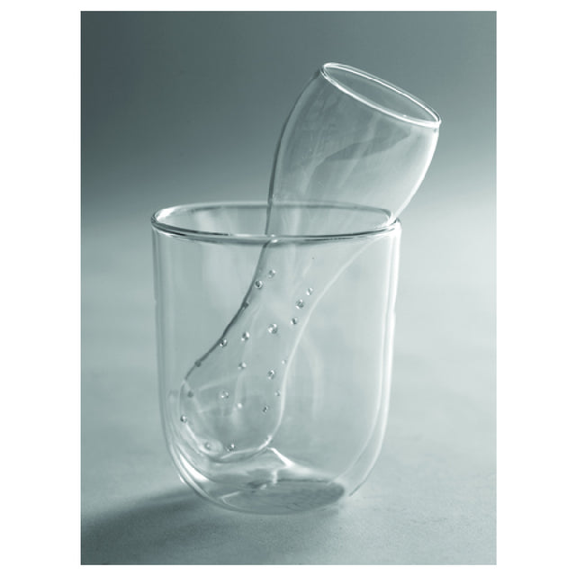 Paderno B0813582 Tea Glass Double Wall + Tea Holder 16 Oz.