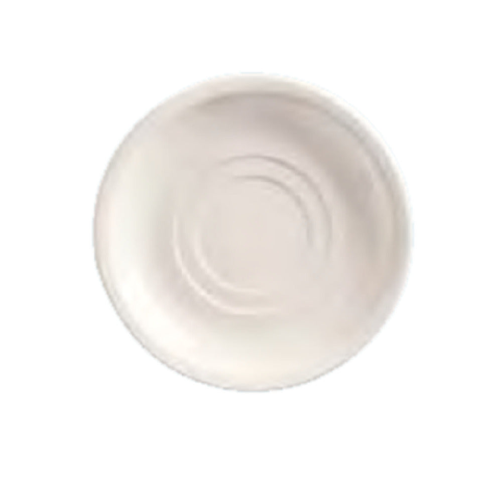 Libbey 840-205-006 (Formerly World Tableware) Saucer 6" Dia. X 1"H Double Well: 2-7/8" Dia. Outer Well