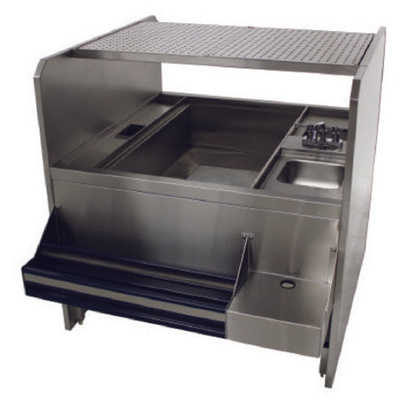 Advance Tabco PR-44X30SP-10-R Prestige Double Service Station 44" X 30" Includes Pass-thru Ice Bin On Right