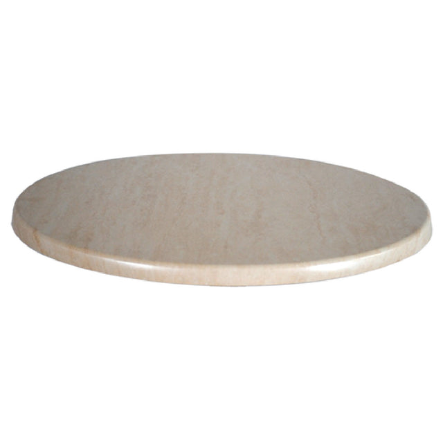 JMC Furniture 28 ROUND TRAVERTINE Topalit Table Top Outdoor Use 28" Dia.