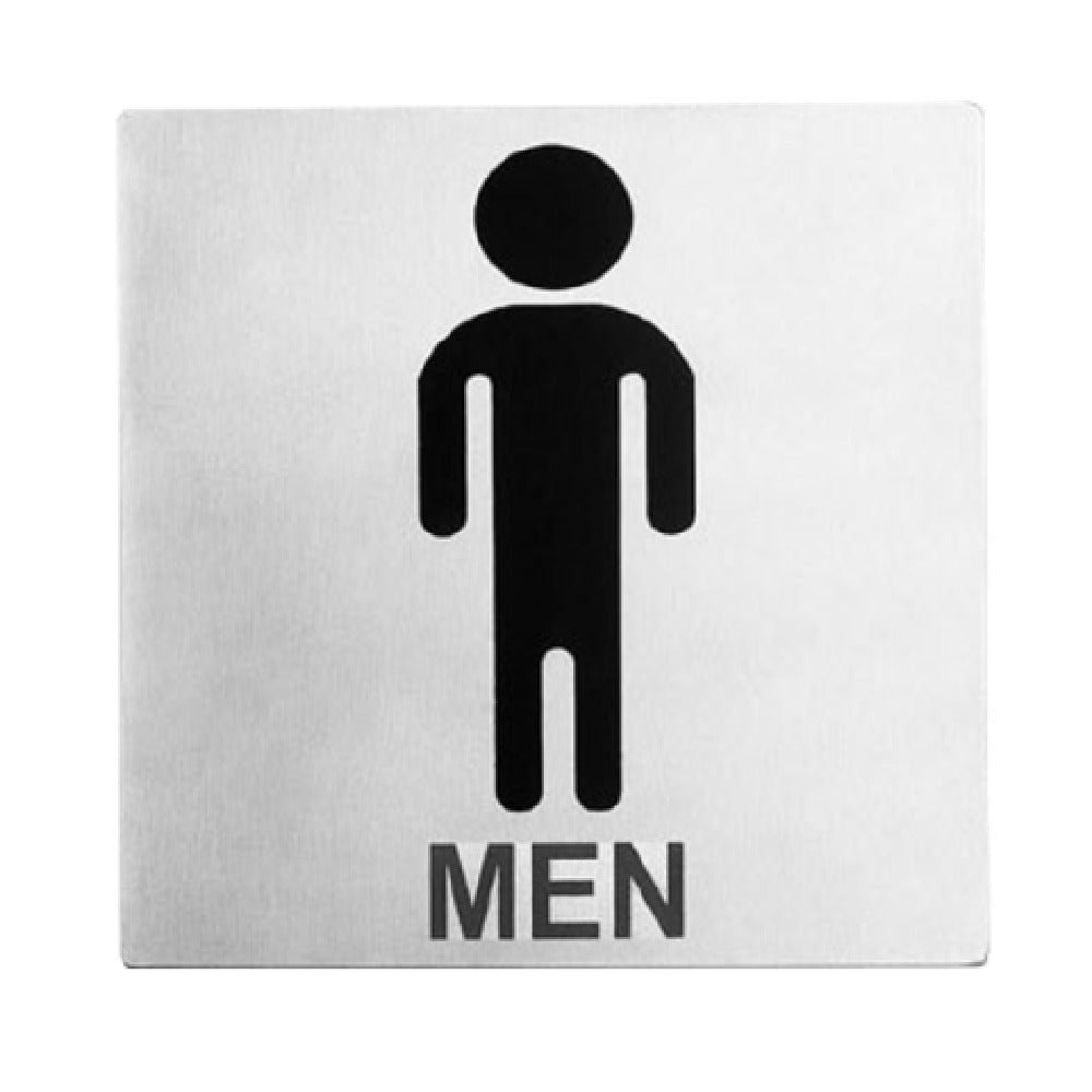 Tablecraft B10 Cash & Carry Sign 5" X 5" "Men Restroom"