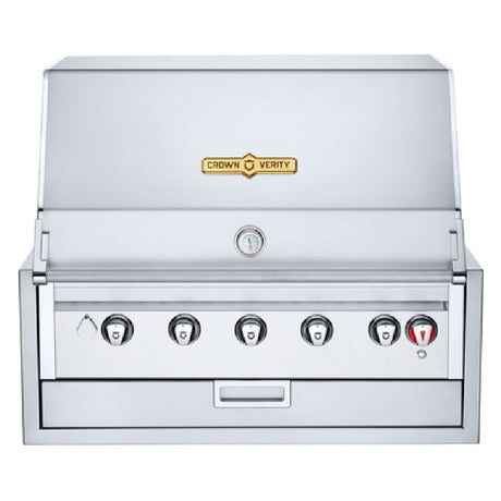 Crown Verity IBI36 Infinite Series 36" Built-In Outdoor Charbroiler 34" X 21" Grilling Surface