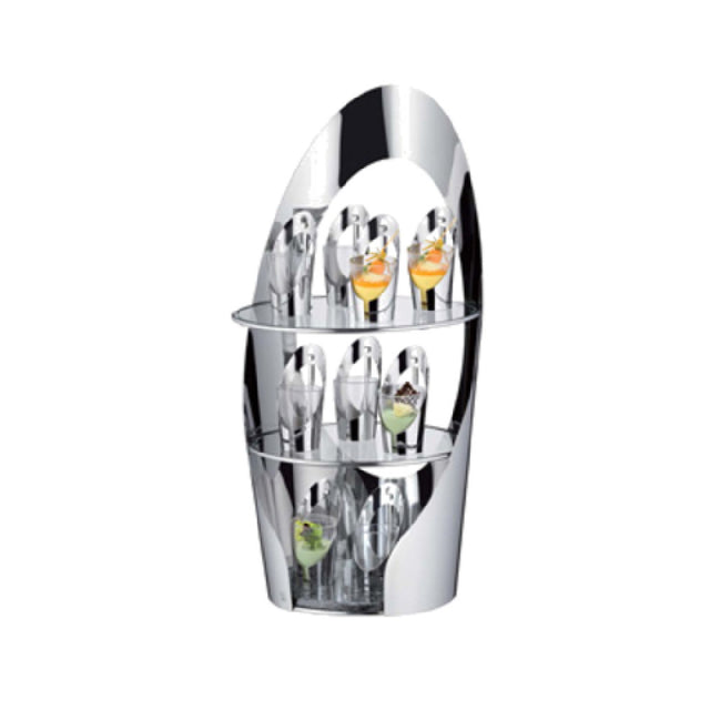 Bauscher Hepp 57.0084.6040 - Etagere, 12" Dia. X 24-15/16"H, 3-tier