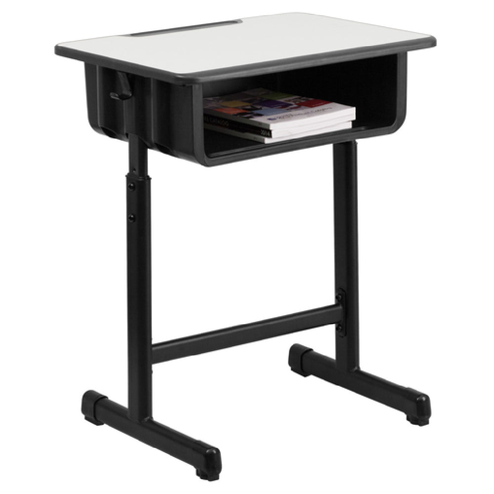 Flash Furniture YU-YCY-046-GG Student Desk 23-5/8"W X 17-3/4"D X 28-1/4" To 31-1/2" Adjustable Height