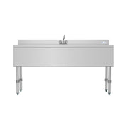 Koolmore SBR3B60-LR-320 - Commercial Under-Bar Sink, (3) Compartment, 60"W