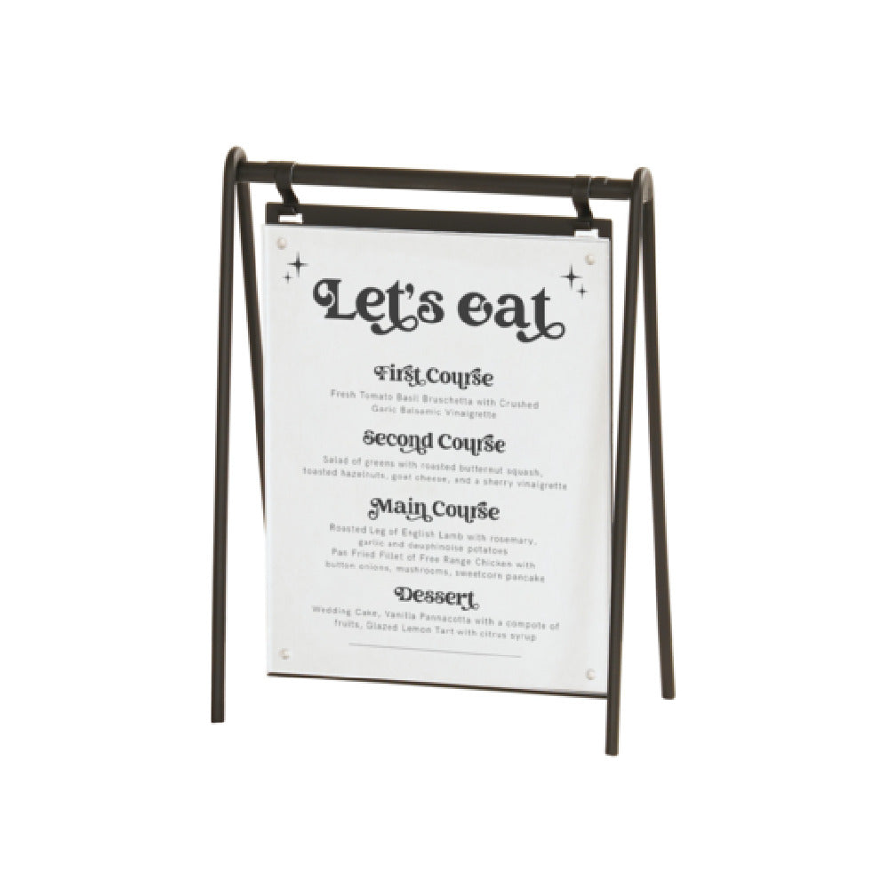 Cal Mil 23160-811-13 Onyx Hanging Signage 9.5"W X 4.5"D X 15"H Rectangular