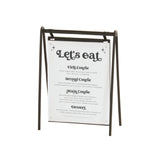 Cal Mil 23160-811-13 Onyx Hanging Signage 9.5"W X 4.5"D X 15"H Rectangular