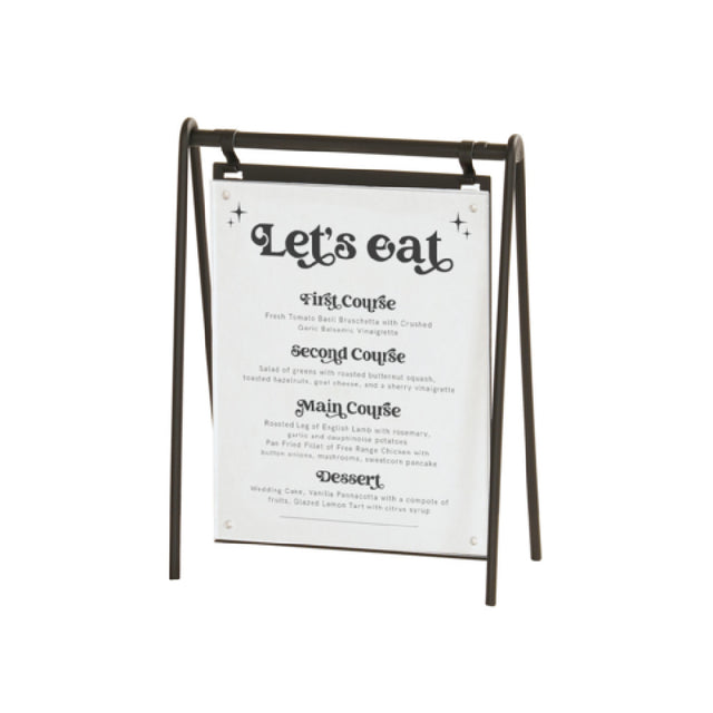 Cal Mil 23160-811-13 Onyx Hanging Signage 9.5"W X 4.5"D X 15"H Rectangular