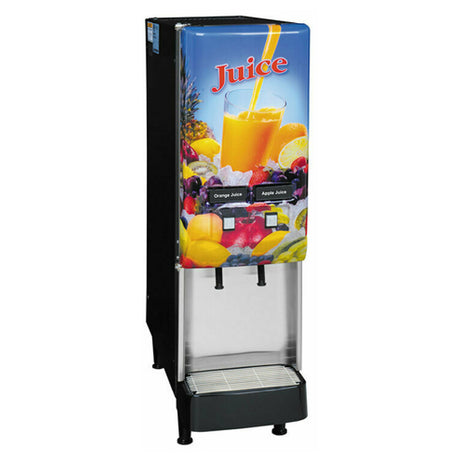 Bunn 37900.0008 JDF-2S Silver Series® 2-Flavor Cold Beverage System (4) 5 Oz. Drinks/min Capacity