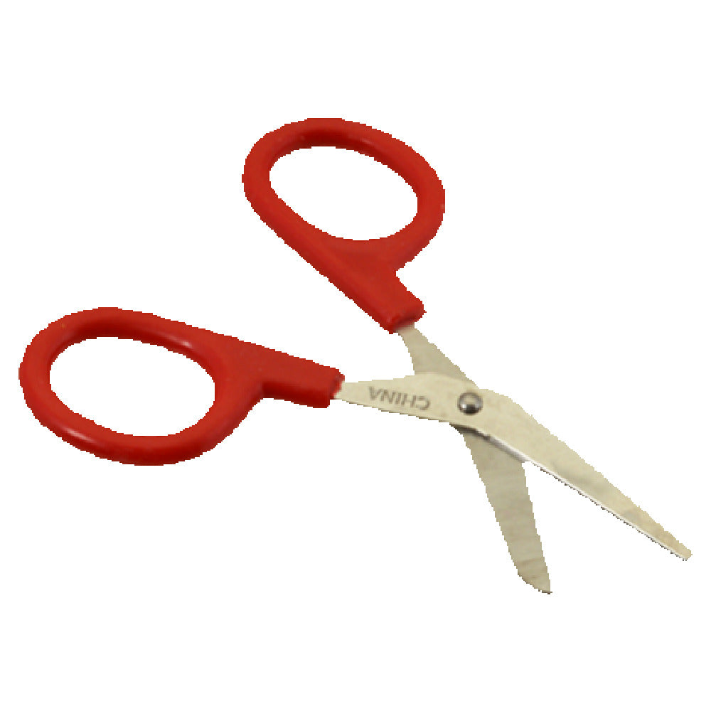 Franklin Machine Products 280-1527 Scissors 4-1/2" Red Plastic Handles