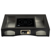 TableCraft Products CWSSACTION1BRATBK - Single Induction Action Station, 32.5" X 25.25" X 6"