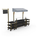 Steelite MGCMLA01MBWW Classic Canopy Cooling Station 130"W X 29 1/2"D X 96"H Mixed Materials