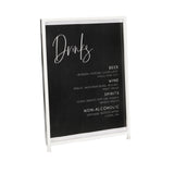 Cal Mil 1264-15 Sign Holder 8-1/2" X 11"H Clear Acrylic With Iron Frame