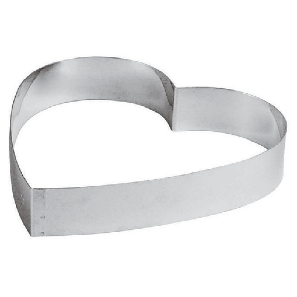 Paderno 47542-18 Tart Ring 7"L X 7"W X 1-1/2"H Heart