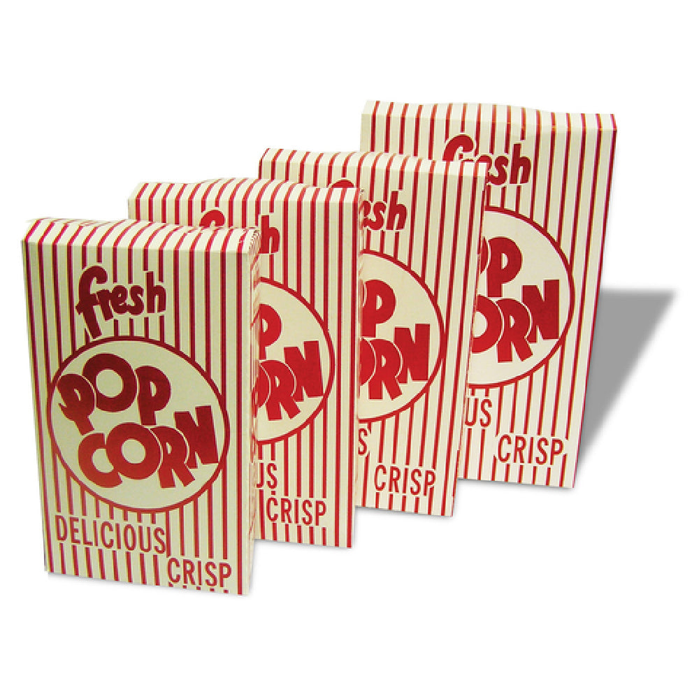 Winco 41563 Benchmark Closed Top Popcorn Box 1.25 Oz. 4-3/4"W X 2"D X 7-1/2"H