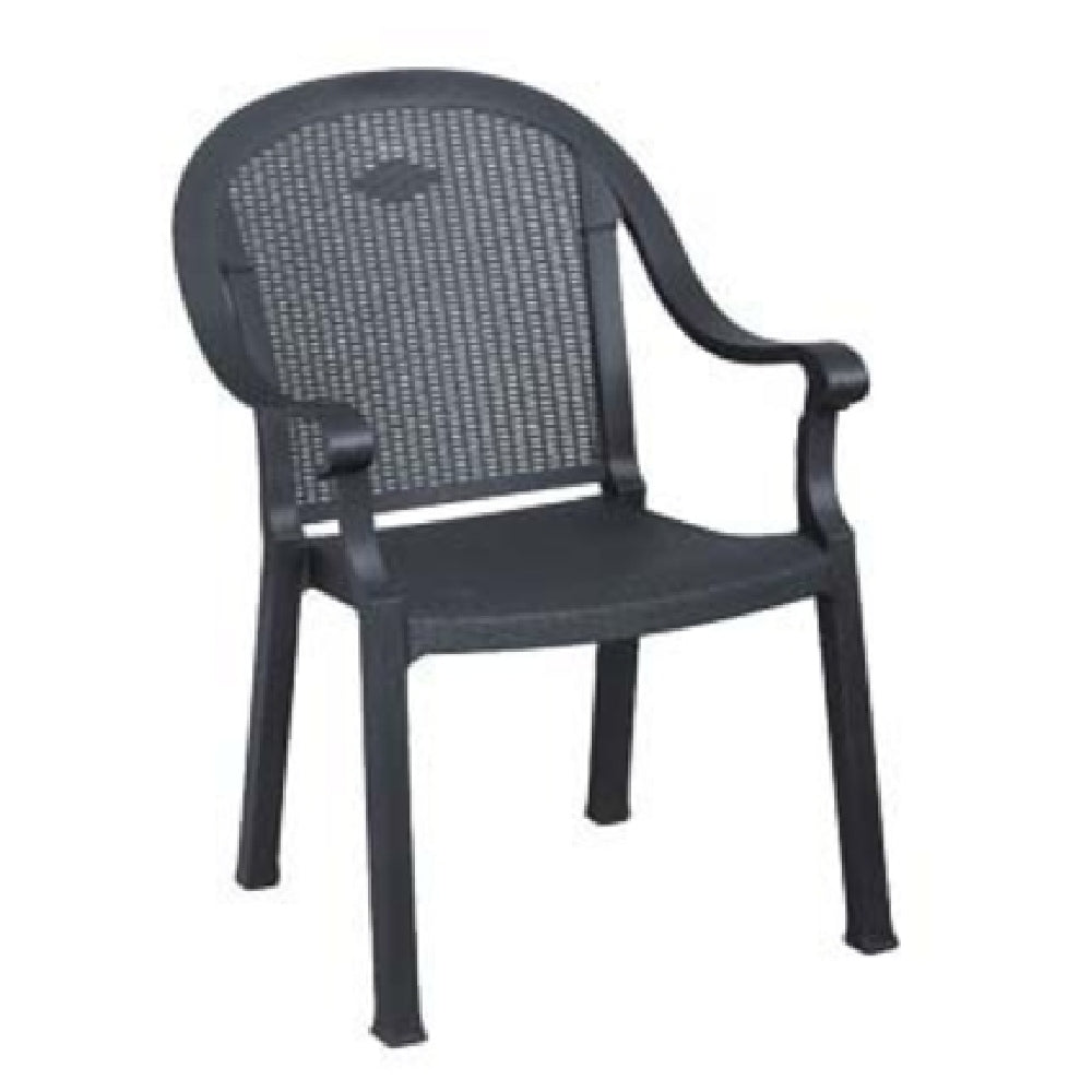 Grosfillex 99720002 Sumatra Classic Stacking Dining Armchair Designed For Outdoor Use