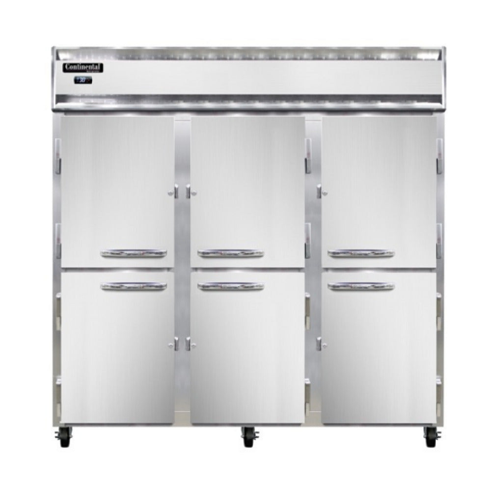 Continental Refrigerator 3RNSSPTHD-SD-GD Refrigerator 72 Cu. Ft. Capacity Pass-thru