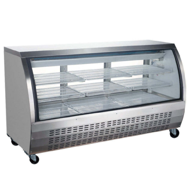 USR Brands DC80-SS Coldline Refrigerated Deli Display Case 78-4/5"W 21.0 Cu. Ft. Capacity