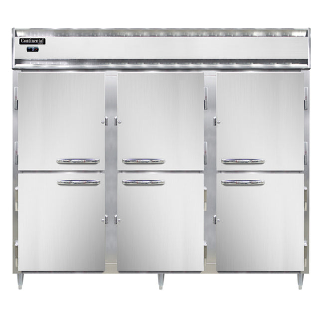 Continental Refrigerator DL3FE-SA-HD Designer Line Wide Freezer Reach-in 85-1/2"W