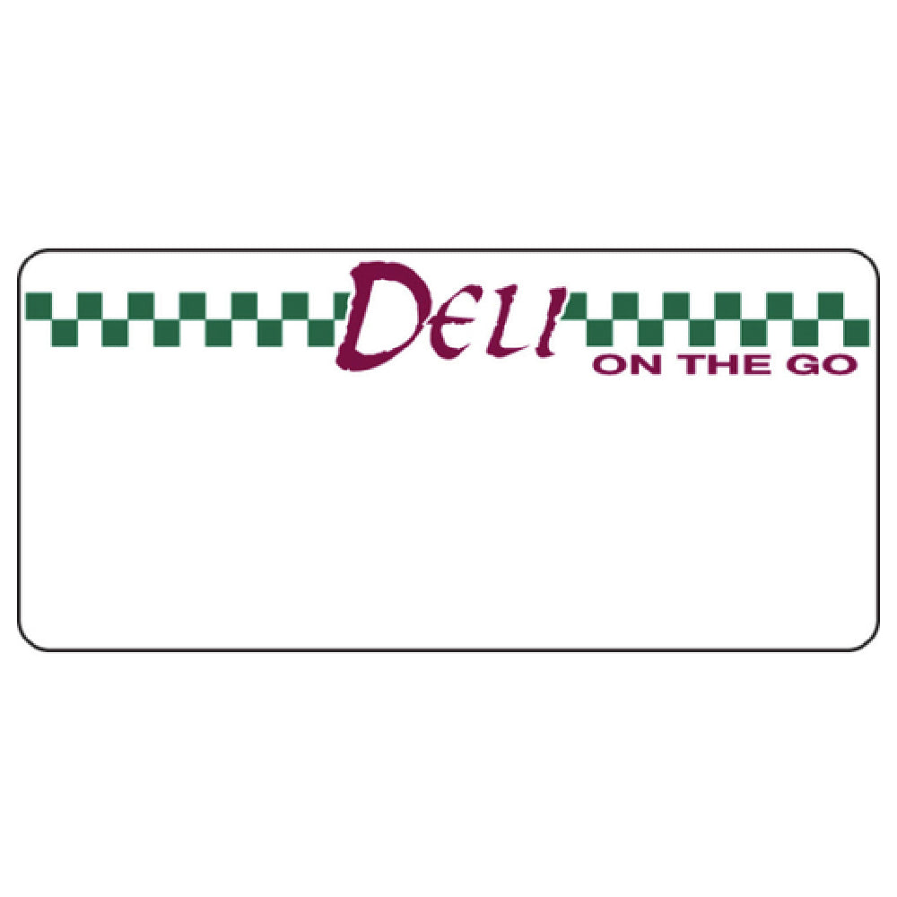 Hubert 36395 - Laser Labels, "Deli On The Go", 3-1/2" X 1-5/8"H