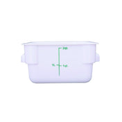 Hubert 24996 - CenPro® Food Storage Container, 7"W X 7"D X 3-7/8"H, Square
