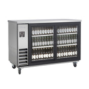 Blue Air BLNBB-60SG-SL-HC - Back Bar Cooler, Narrow Depth, Two-section