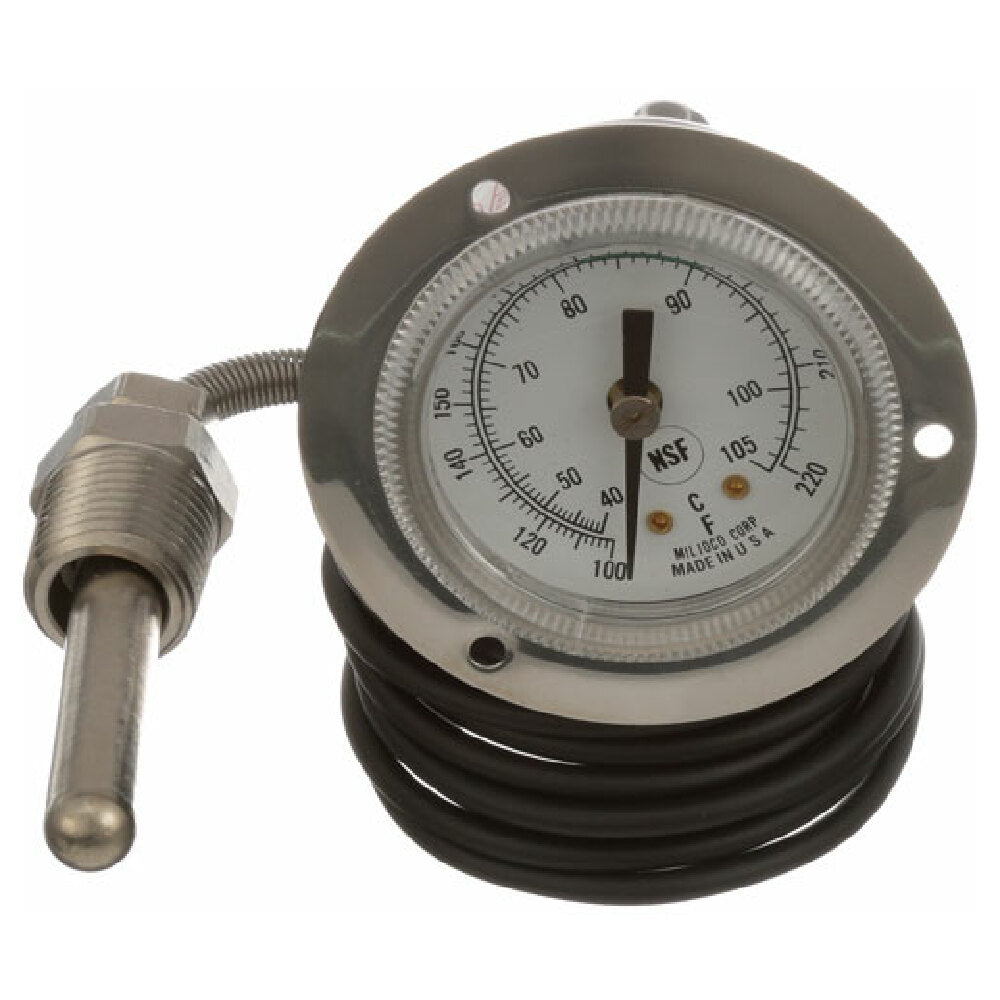 Hobart 342109-2 Rinse Thermometer 2 100 220f Front Flang