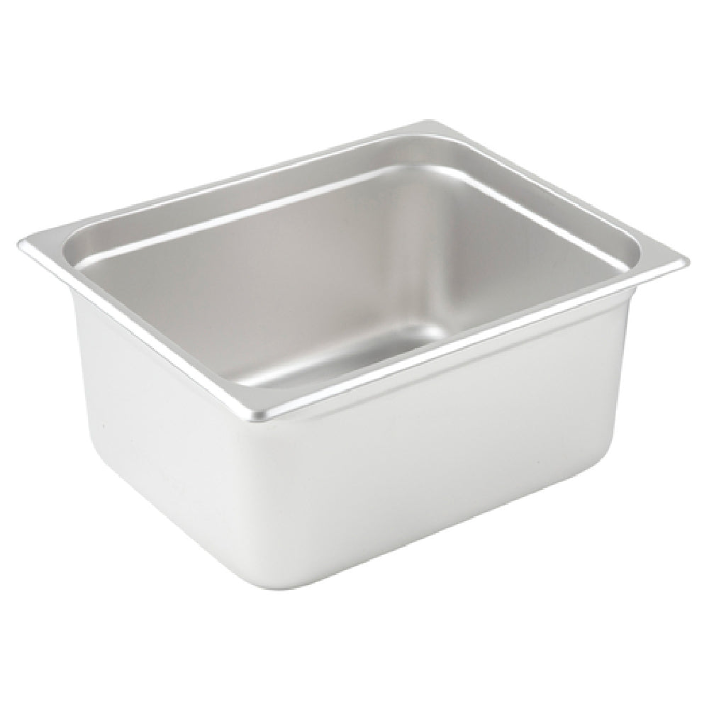 Winco SPJL-206 Steam Table Pan 1/2 Size 10-3/8" X 12-3/4" X 6" Deep